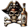 Pirate Crossbones and Rum